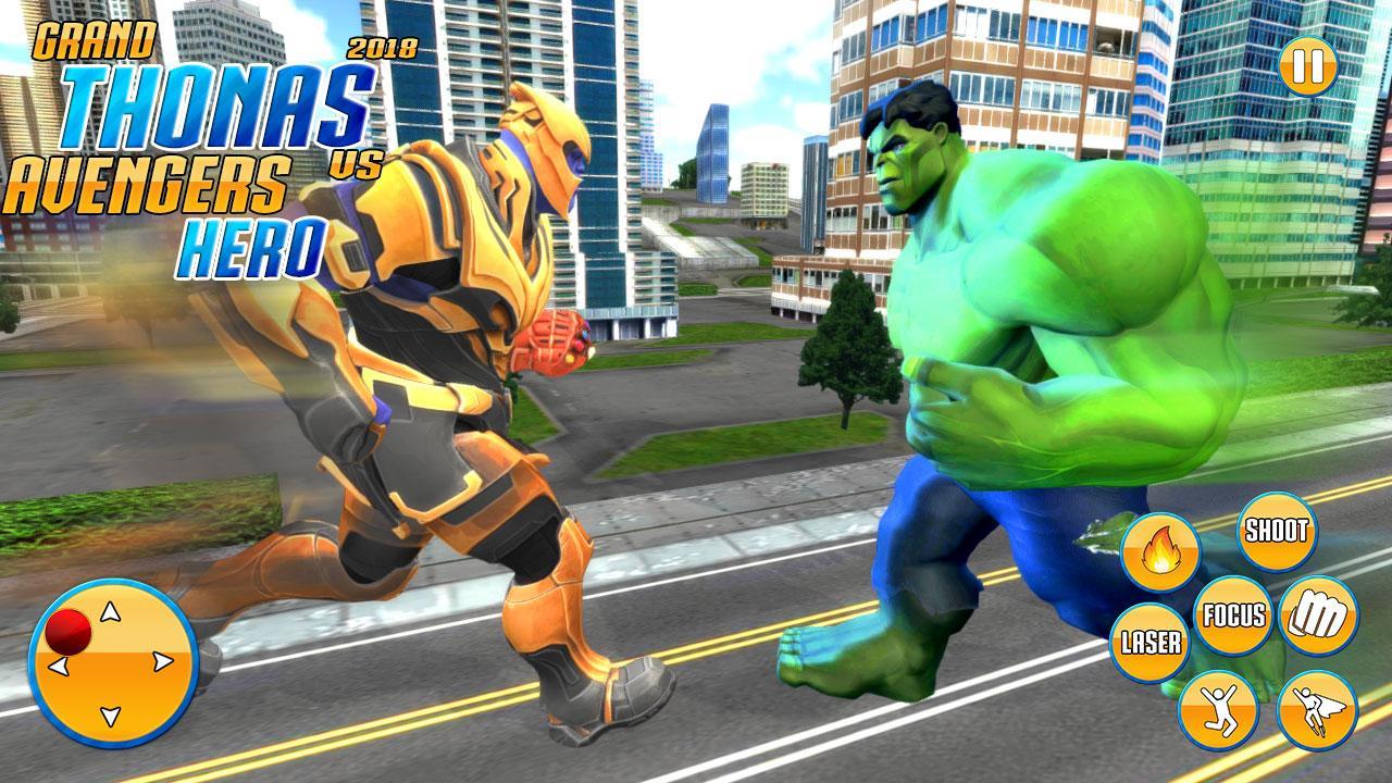 Grand Thanos Vs Avengers Battle Infinity Superhero For Android Apk Download - avengers infinity war becoming thanos in roblox superhero