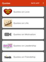 1 Schermata Best Quotes and Motivational Videos App