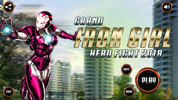 Grand Super Flying Iron Girl Rescue Fight الملصق
