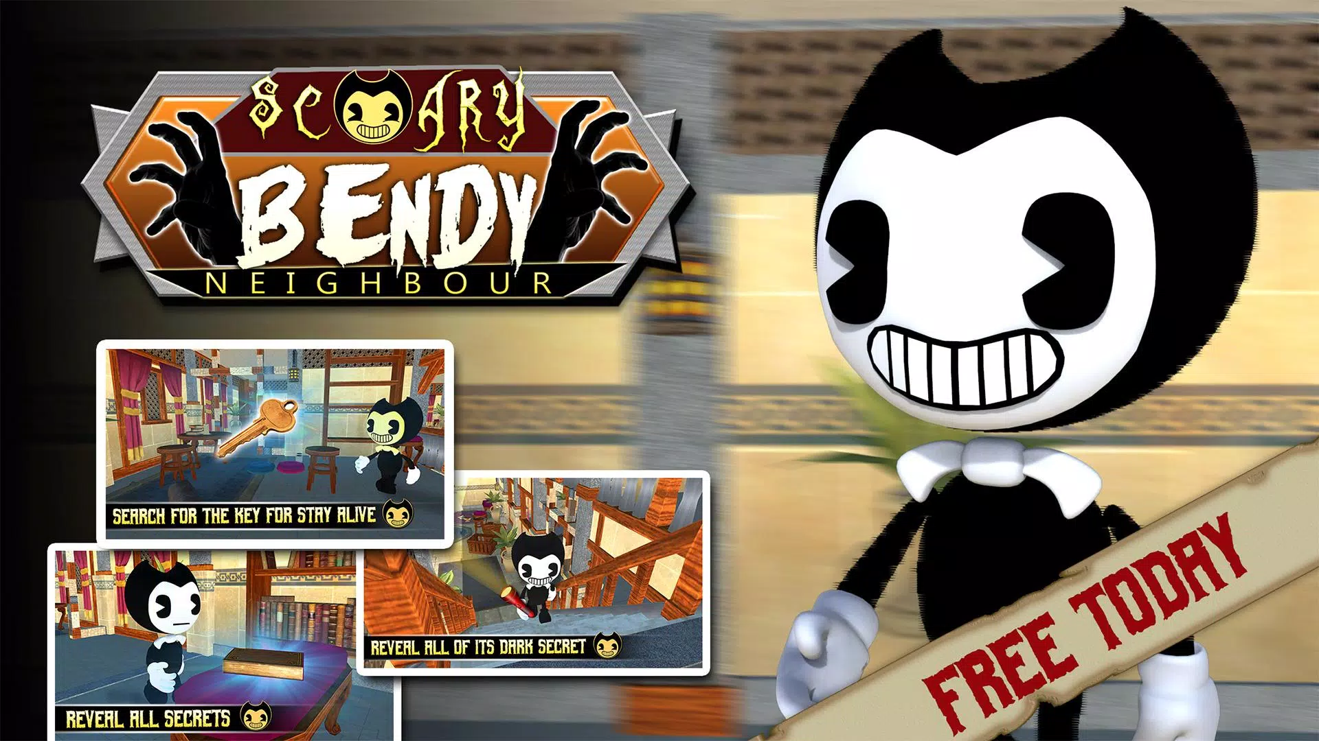 bendy horror ink machine zombies android iOS apk download for free