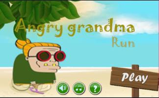 Angry Grandma Run-Running Game Affiche