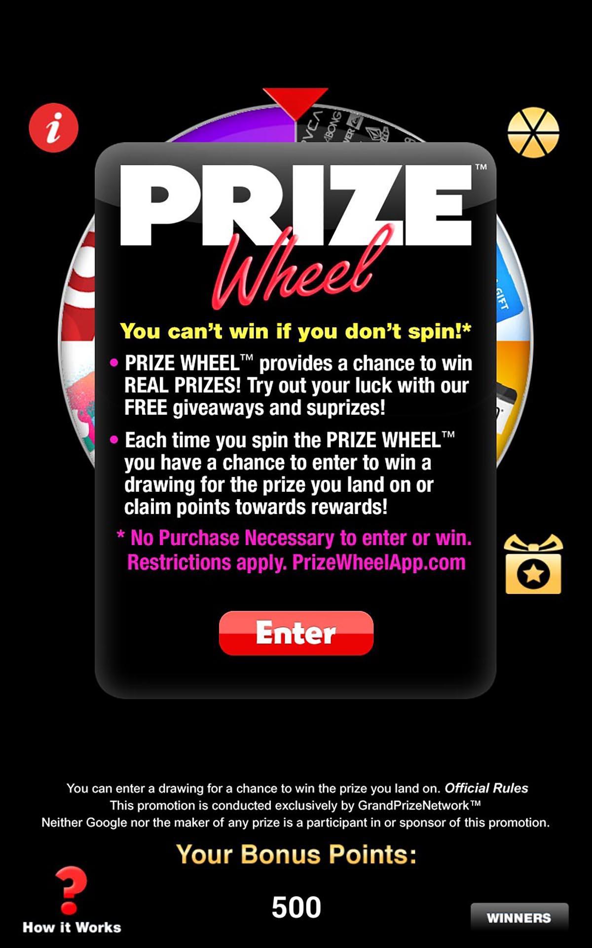 Spin And Win Real Prizes Free