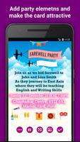 Farewell Party Invitation Make تصوير الشاشة 2