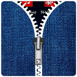 Jeans zipper lock screen , Best ziplock for boys icône