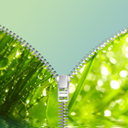 Nature RainDrops Zip Lock Screen - Zipper locker 图标