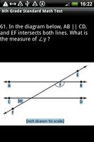 8th Grade Math Test скриншот 1