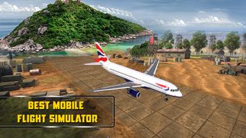 Flight Pilot 3D Plane Simulator: Flying Jet Sim 3D পোস্টার