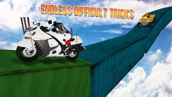 onmogelijk tracks fiets stunts-poster