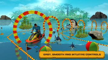 Water Power Boat Racing 3D: Jet Ski Speed Stunts Ekran Görüntüsü 2