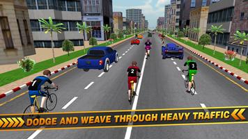 Traffic Bicycle Rider 3D Racer -City Cycling Craze screenshot 1