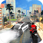 Real Moto Thumb Race - Bike Police Chase Shooting icône