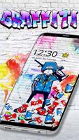Colorful Cool Graffiti Gravity Theme captura de pantalla 1