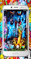 Graffiti 3d wallpaper-full Graffiti Drawings color ภาพหน้าจอ 1