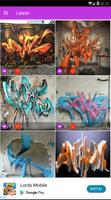3D Graffiti Gallery Affiche