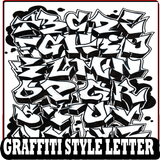 Graffiti Style Letter icône
