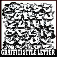 Graffiti Style Letter Affiche