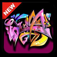 300+ Wallpaper Graffiti 3D HD poster