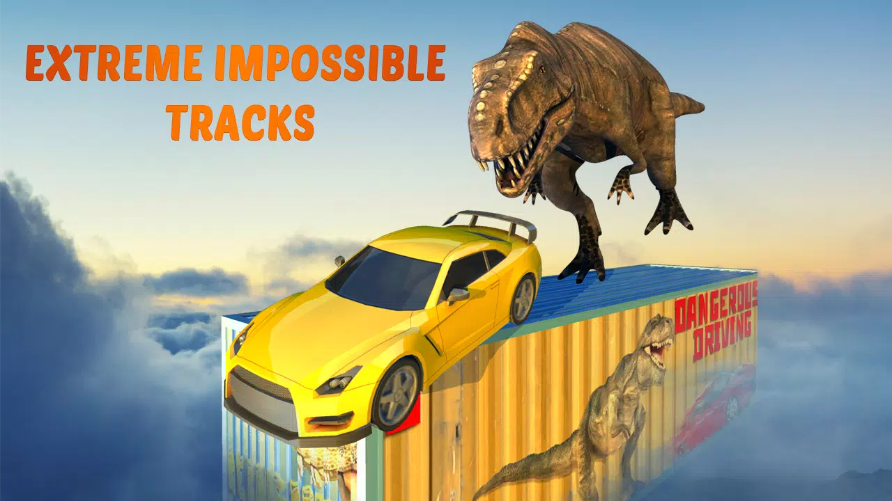 JOGO DE CARROS FUGINDO DOS DINOSSAUROS -DINOSAURS CAR CHASE RAMP