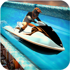 Jet Boat Beach Water Slide Surfers 3D icon