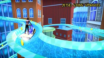 Jet Boat Beach Water Slide Surfers 3D poster