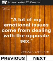 Adam Levine Best 20 Quotes постер