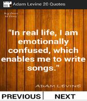 برنامه‌نما Adam Levine Best 20 Quotes عکس از صفحه