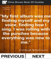 Chris Brown Best 20 Quotes Affiche