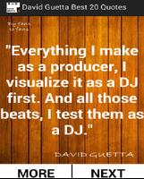David Guetta Best 20 Quotes poster