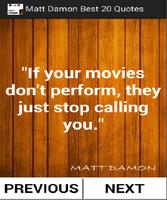 Matt Damon Best 20 Quotes capture d'écran 1