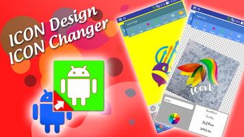 디자인 및 변경 아이콘 응용 프로그램 포스터