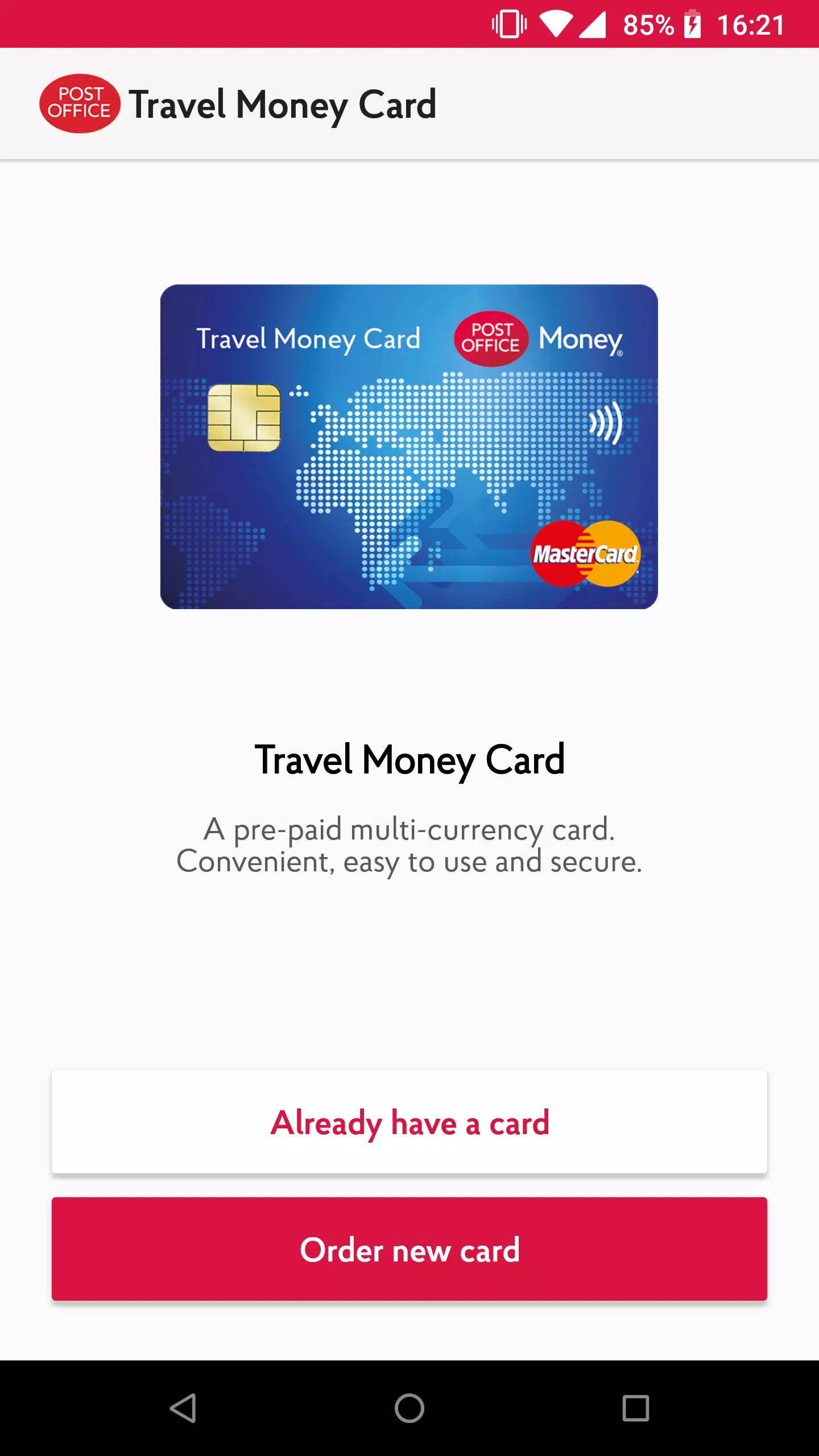 Post Office Travel Money Card APK for Android Download