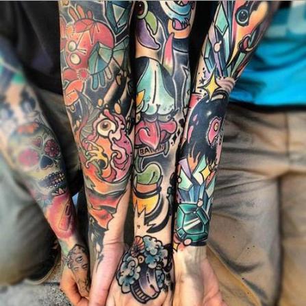 Fantastis 19 Tato Tangan Full Warna  Gambar Tato  Keren