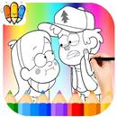 😍Coloración de páginas para caídas de gravedad APK