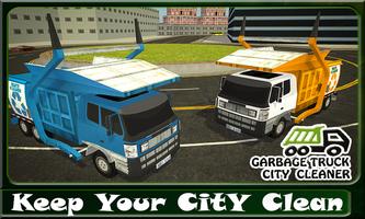 Garbage Truck City Cleaner Affiche