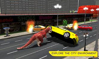 Dino Simulator City Rampage 3D اسکرین شاٹ 1