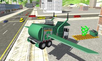 Flying Garbage Truck Simulator screenshot 2