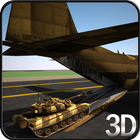 Military Transport AirCraft 3D ไอคอน