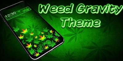 Tema de Gravedad de Weed Verde captura de pantalla 3