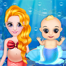 Mermaid New Born Baby - A Mermaid Baby Game APK