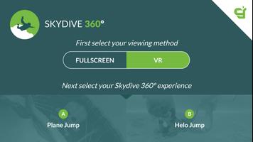 Virtual Reality 360º Skydive plakat