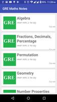 GRE Math Notes Cartaz