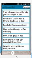 How to Last Longer in Bed স্ক্রিনশট 1