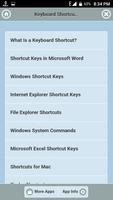 Keyboard Shortcuts & System Commands Poster