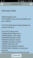 Mobile Phone Codes captura de pantalla 1