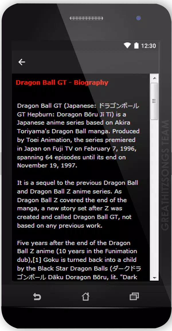 Download do APK de Dragon Ball GT Songs & Lyrics, Current. para Android