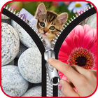 Great Lock Screen : zipper cat icône