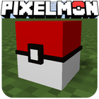 pixelmon go crafting & building: MCPE mod World 3D icône