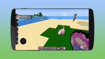 pixelmon go crafting & building: MCPE mod World 3D capture d'écran 1