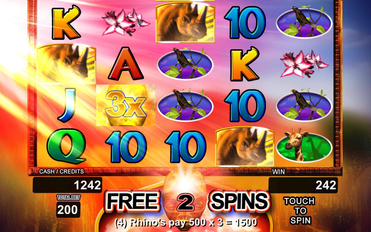 Golden rhino slot machine