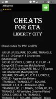 Cheat codes for GTA Liberty City تصوير الشاشة 2